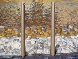 Стальной столб боллард для цепей