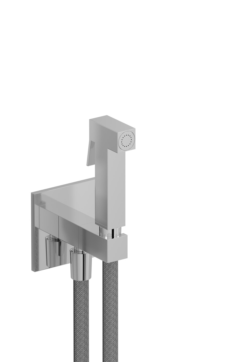 гигиеническая гидрощетка для унитаза WE ARE IB sh076ii Black Chrome RICAMBI