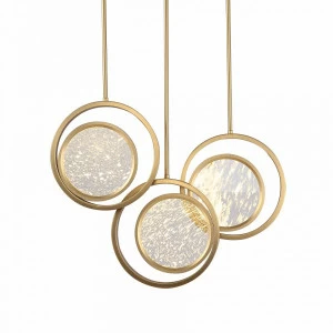Светильник подвесной 110х65 см золотой Moon Light MD8700-3A brushed DELIGHT COLLECTION ДИЗАЙНЕРСКИЕ 00-3882321 Золото;прозрачный