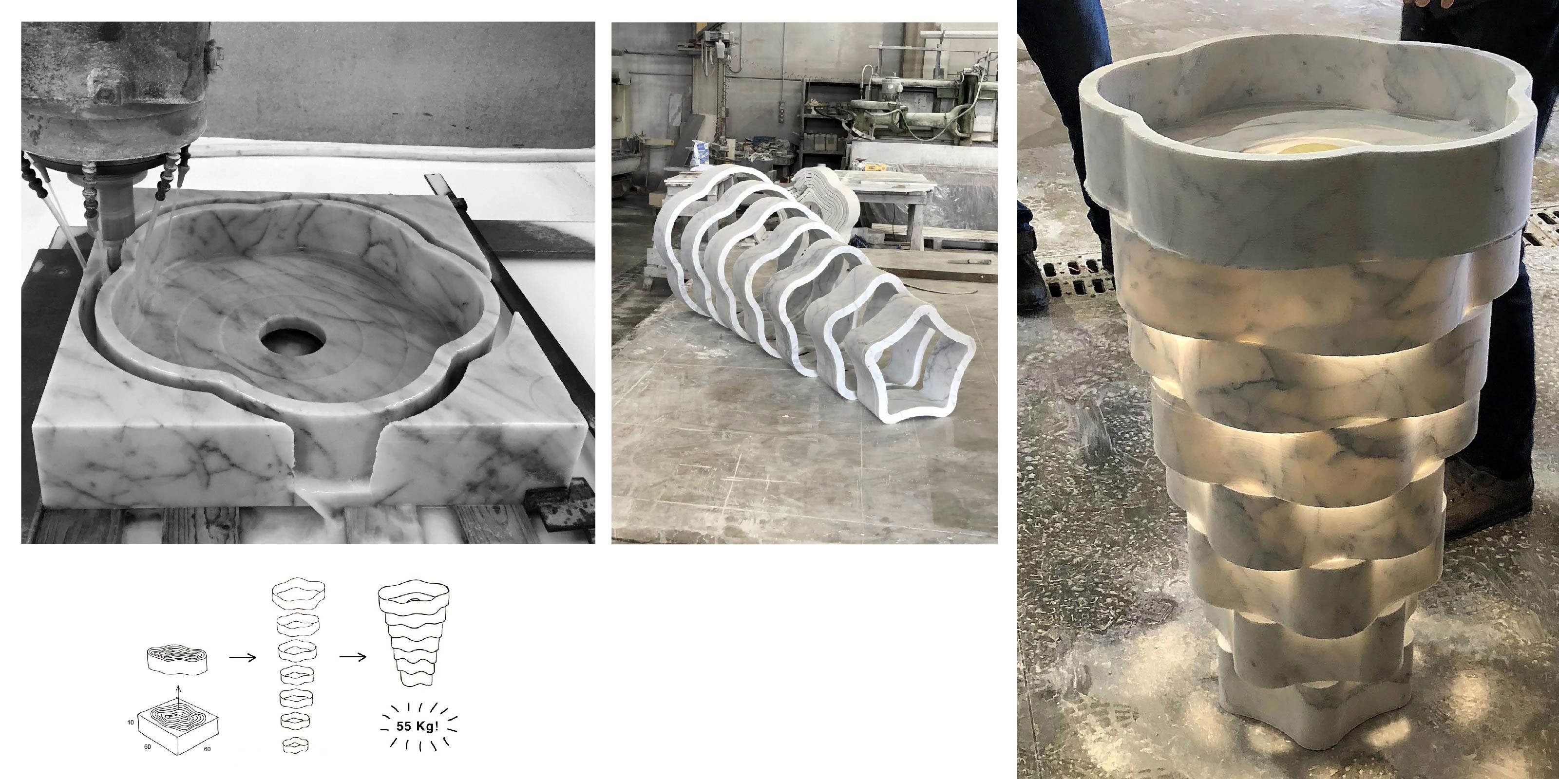 Intreccio Напольная раковина стоящая прямоугольная Antoniolupi  - Вид №6