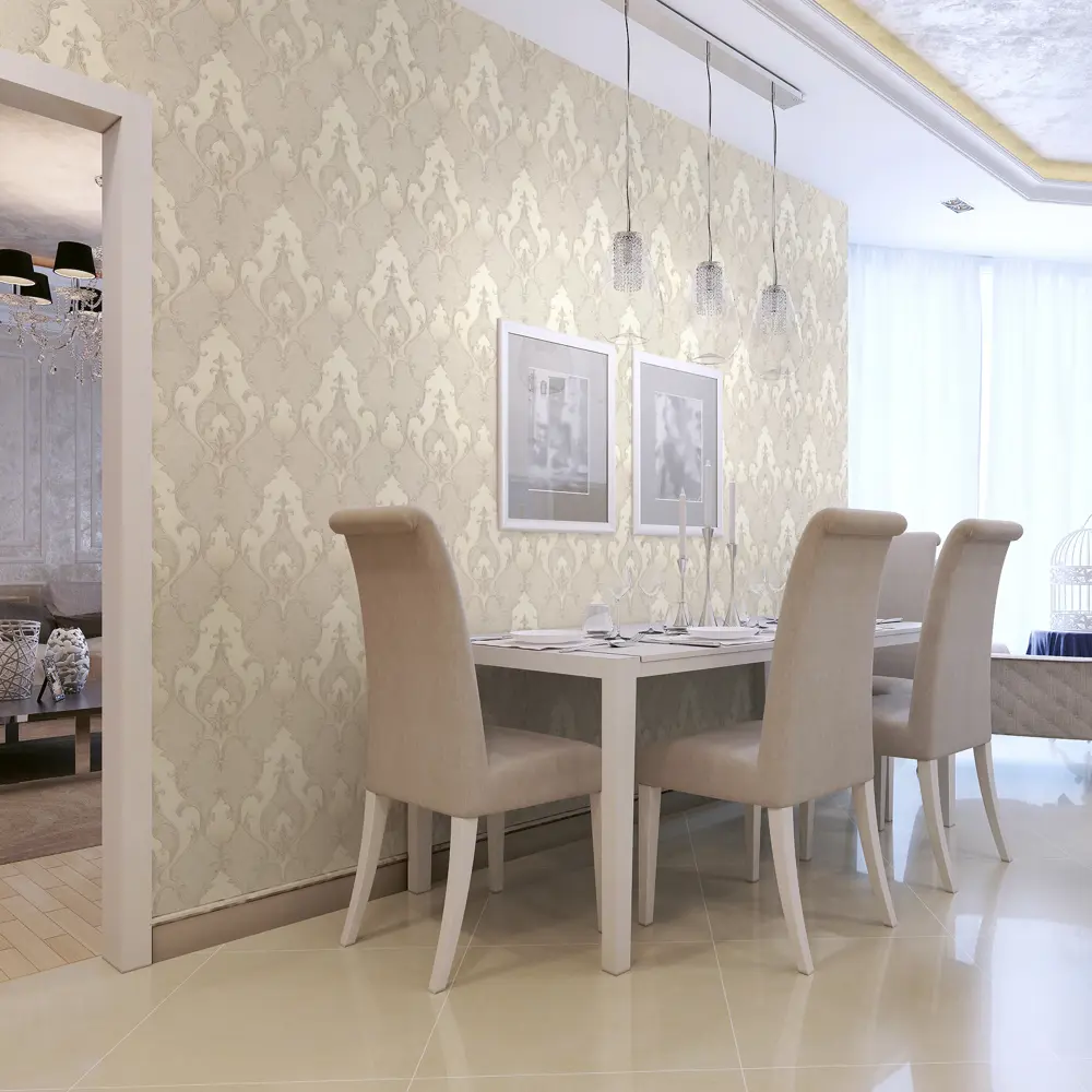 Обои флизелиновые Wall Decor Бухара бежевые 1.06 м 75142-12 84575617 STLM-2201276 - Вид №3
