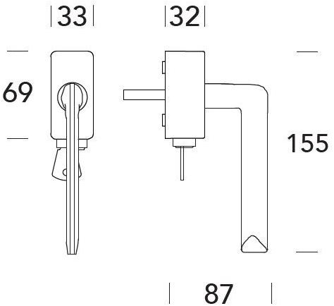 Reguitti Оконная ручка dk из замака с замком на розетке Spring A141dkc7158 - Вид №1