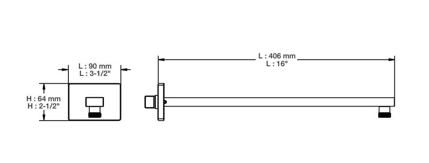 Термостатический набор для душа с душем BARIL Rec B05 ARCH-00139570 - Вид №3