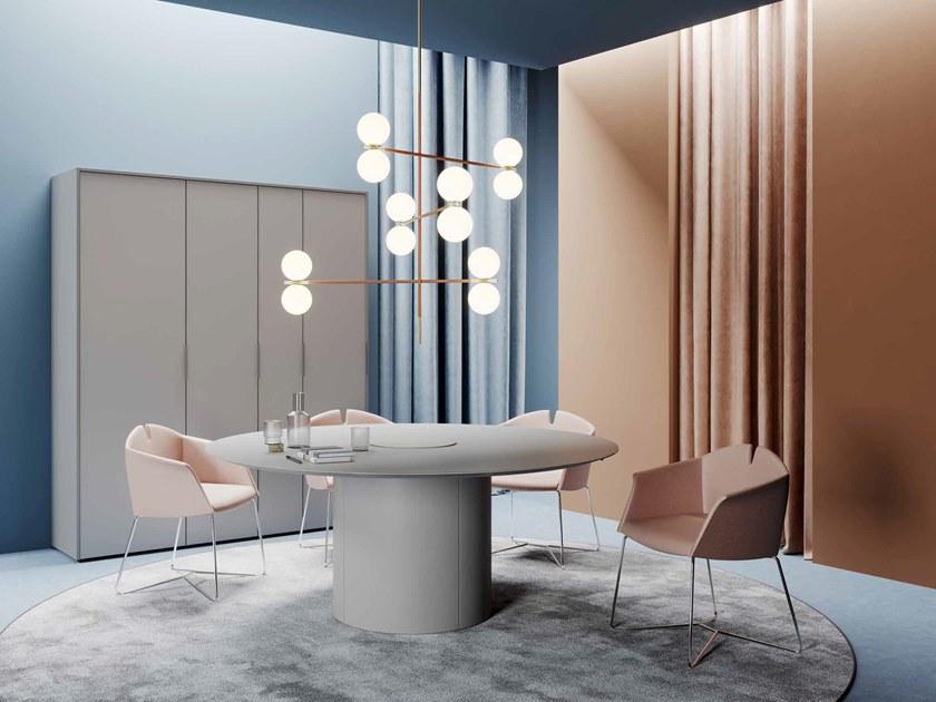 PROF Круглый стол для переговоров с системой управления кабелями Extralight sun-id-1417316 - Вид №2