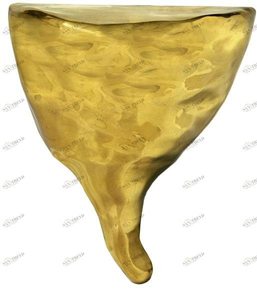 Scarlet Splendour Подвесная консоль Half-Moon из латуни Fools' gold sun-id-1358373