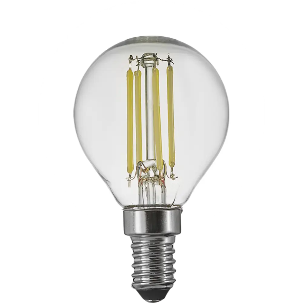 Лампа светодиодная Osram P E14 220/240 В 4 Вт шар 470 лм теплый белый свет 85306978 STLM-2121929  - Вид №1