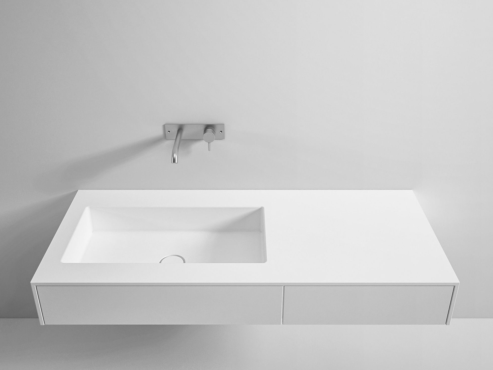 Подвесная раковина Corian® с ящиками Rexa уникальный ARCH-00044223 - Вид №1