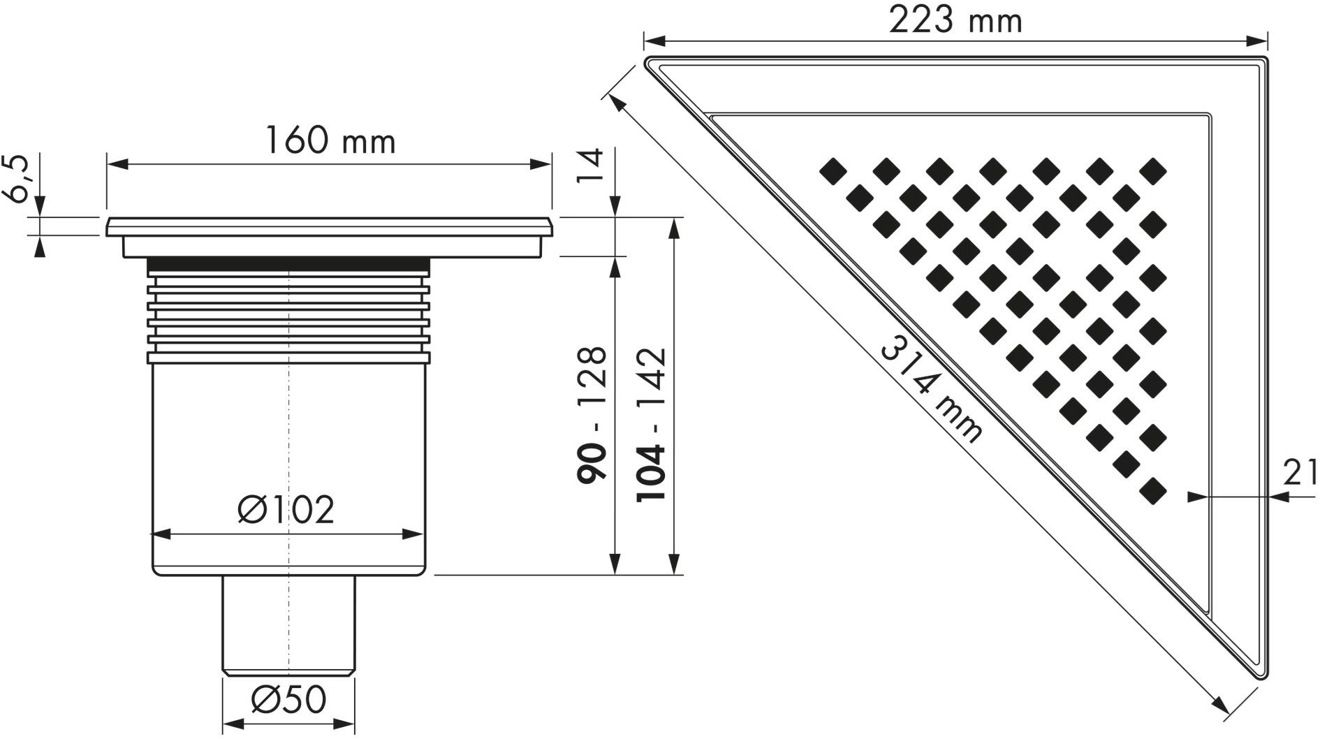 ESS Easy Drain Трап для душа из стали Aqua sun-id-1488542 - Вид №5