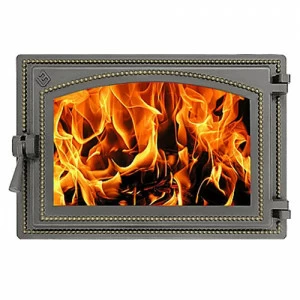 Дверка каминная Везувий 230 (бронза)