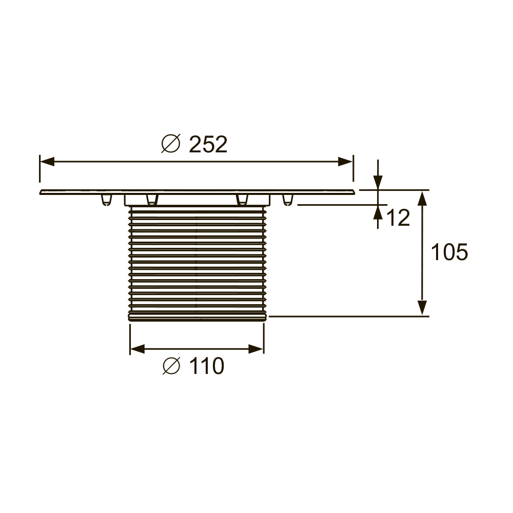 3660005 Верхние части трапов Tece TECEdrainpoint - Вид №1