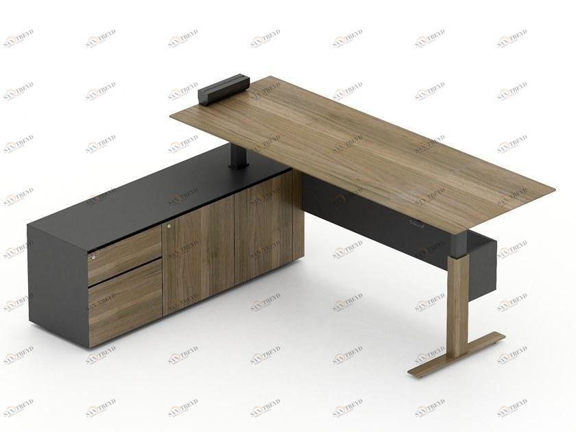 Tuna Ofis Письменный стол со встроенной полкой sun-id-1503348