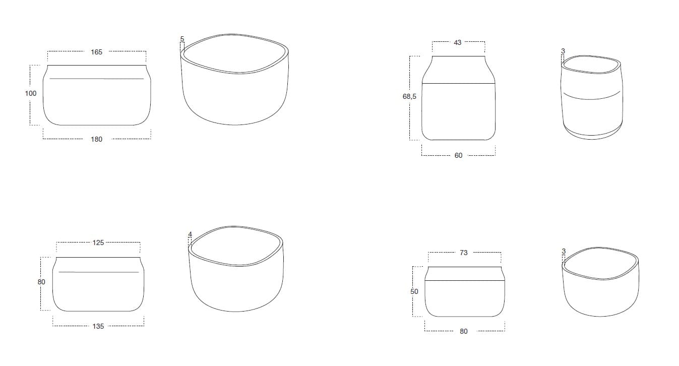 Бетонный садовый горшок Antoniolupi гиганты ARCH-00122157 - Вид №3