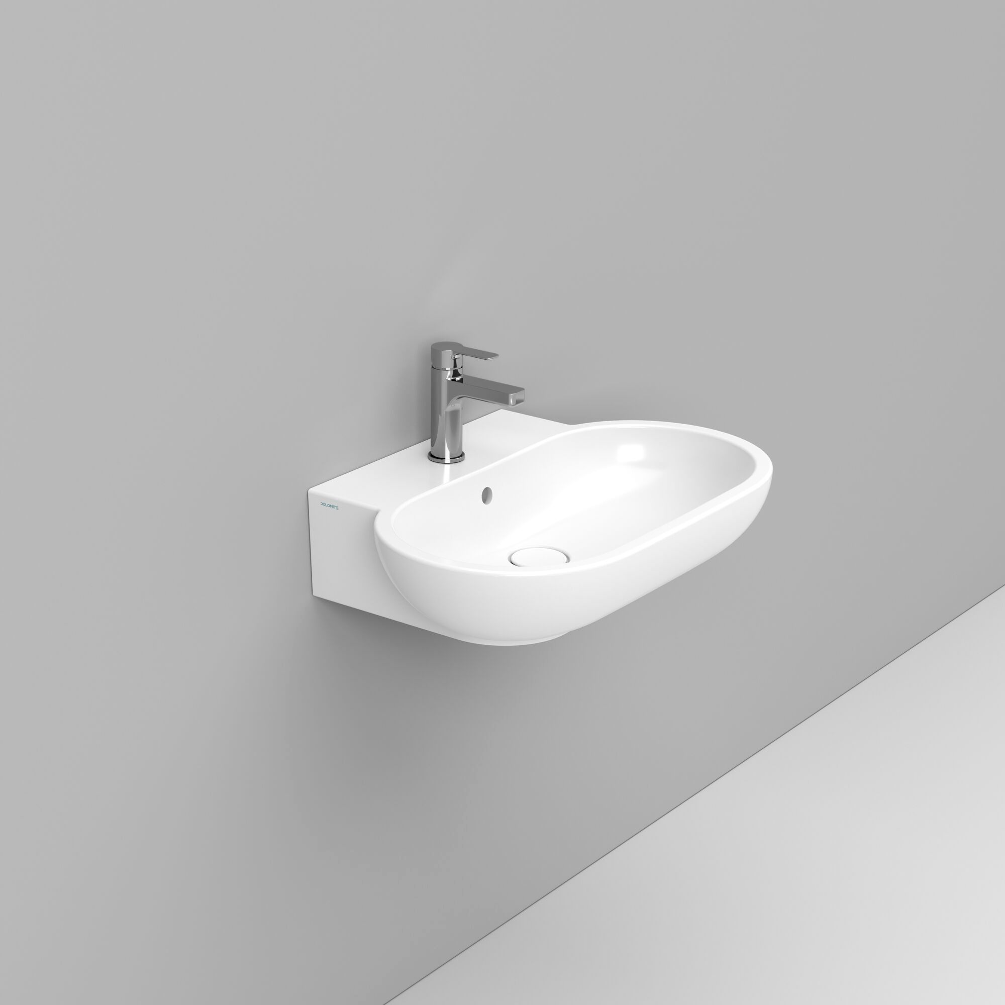 Керамическая подвесная овальная раковина с переливом Ceramica Dolomite мирт ARCH-00137107 - Вид №2