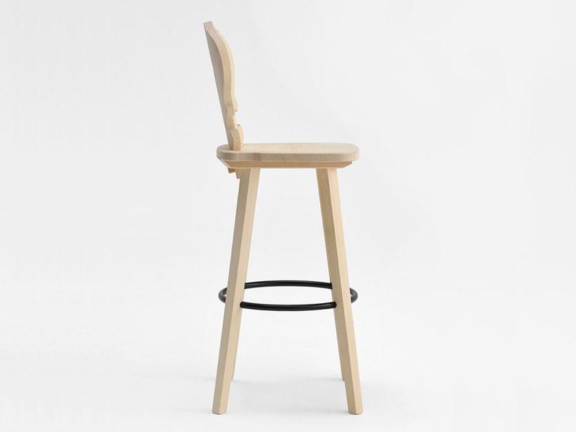 SIPA Барный стул из дерева с подставкой для ног Vienna sun-id-1503350 - Вид №1
