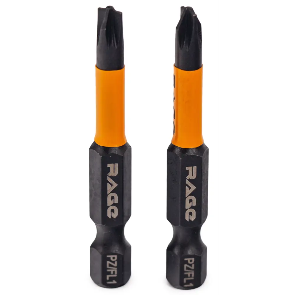 Магнитная бита RAGE PZ/FL1 50 мм для точного монтажа (2 шт) 89345793 STLM-0840142