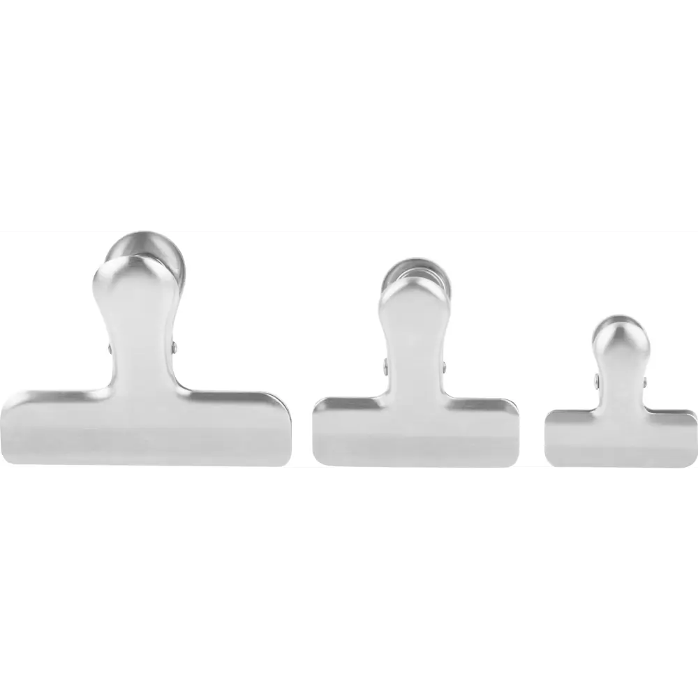 Зажим для пакетов KONSENSA сталь цвет серый 3 шт STLM-2068765 - Вид №2