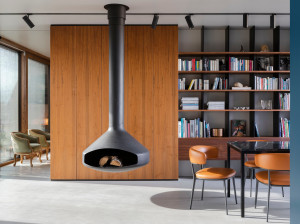 Стальной подвесной декоративный камин