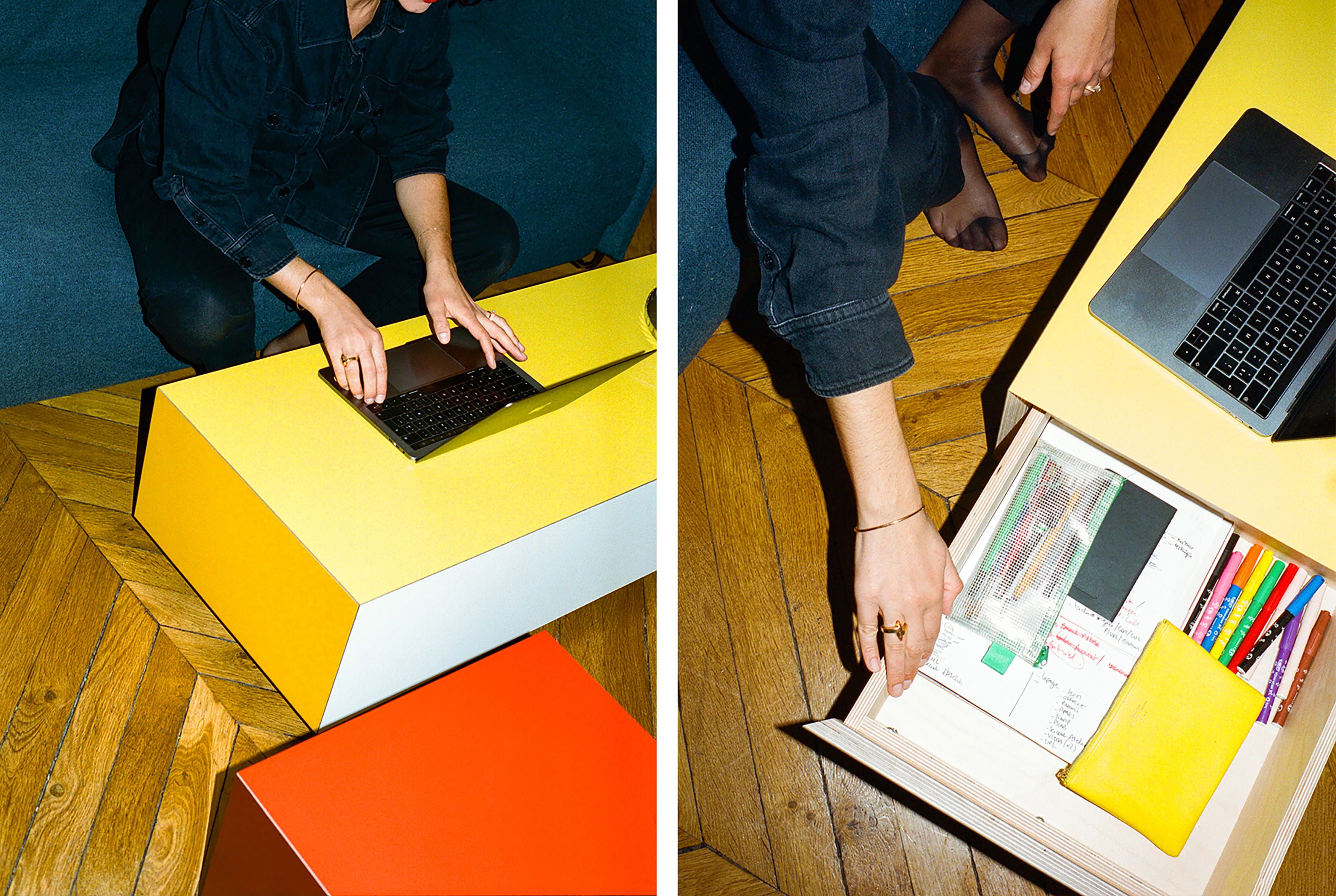 Низкий журнальный столик из фанеры Established&Sons Bloc ARCH-00135206 - Вид №9