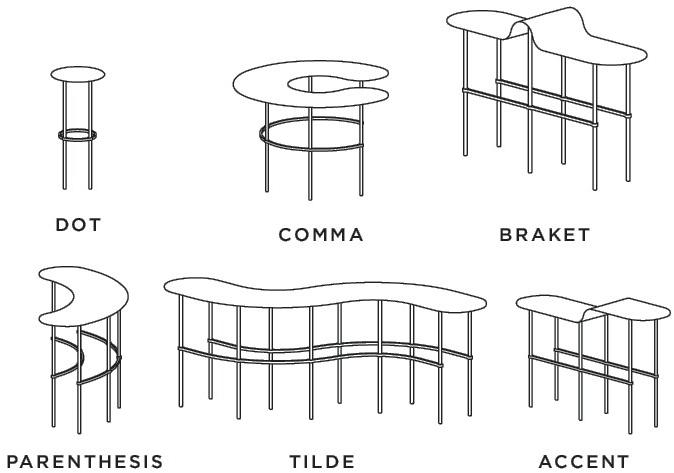 DE CASTELLI Журнальный столик из металла sun-id-1428128 - Вид №4