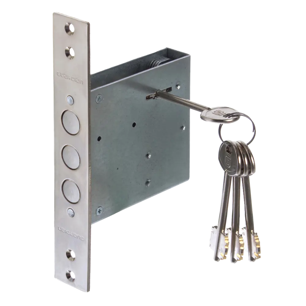 Врезной замок ГАРДИАН-3001 с защитой от взлома и 4 ключами 16112331 STLM-0006564