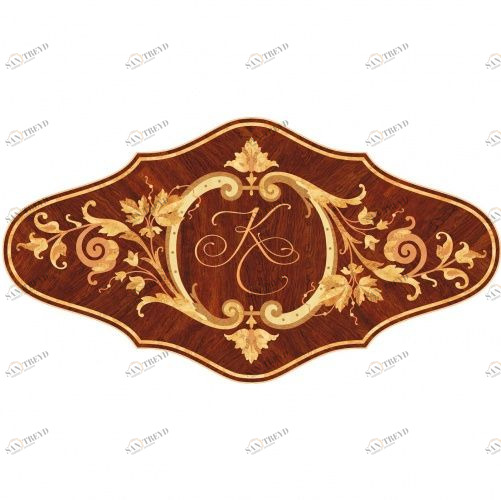 Художественный паркет Da Vinci Розетка 26-235 Дуб Селект (Гладкая) х1000диаметр мм 260090235