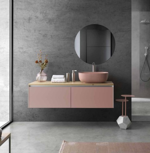 C376M1L50.101 Тумба подвесная с 1 выдвижным ящиком A. e T. Italia MATCH Белый матовый AeT ITALIA - Вид №3