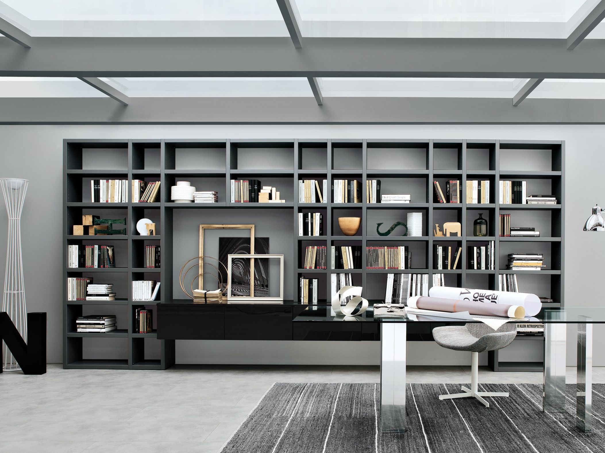 Деревянный книжный шкаф MisuraEmme CROSSING ARCH-00089846 - Вид №1