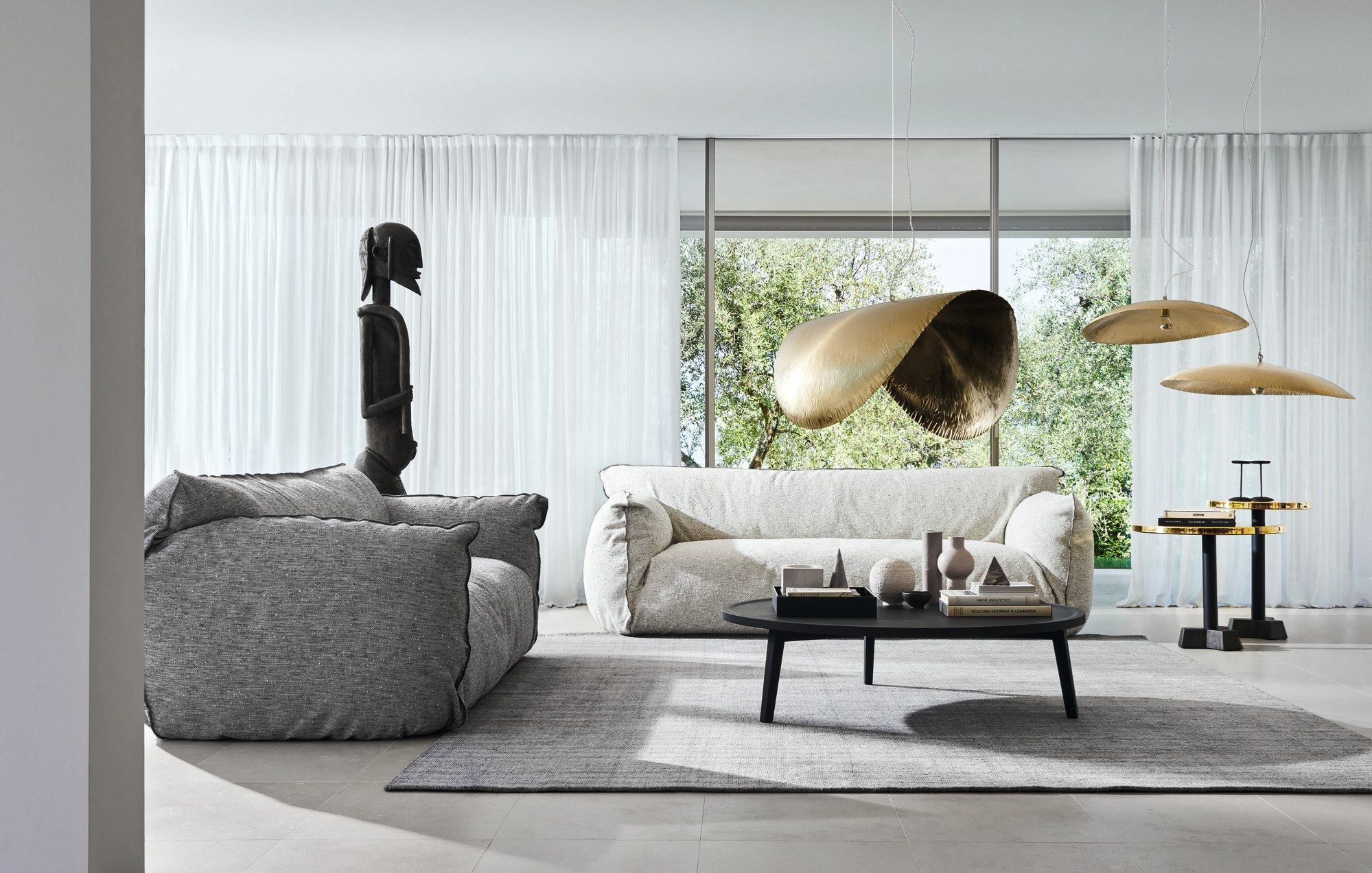 Круглый чугунный журнальный столик Gervasoni латунь ARCH-00082307 - Вид №12