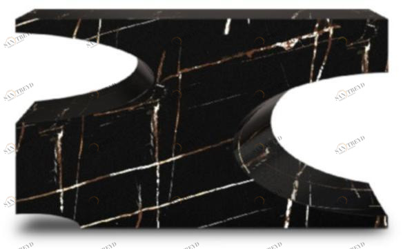 BRABBU Прямоугольный консольный столик под мрамор Bryce sun-id-1344742