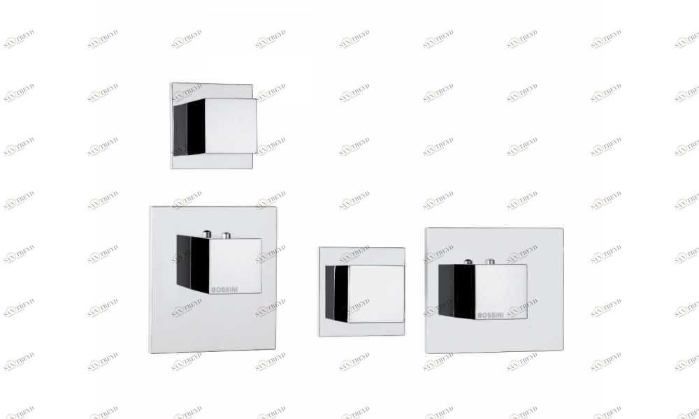 Z032201 + Z030205 000 Смеситель & запорный кран Cube 2 Outlets (with diverter) HP BOSSINI 
