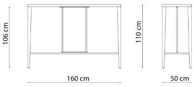 Высокий садовый стол из металла Skyline Sk16050 Santreyd - Вид №3