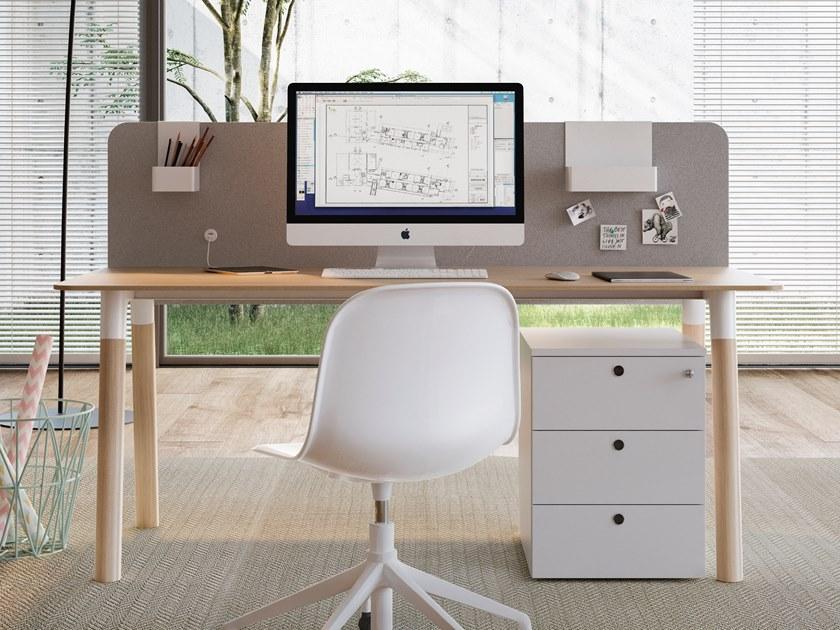 FANTONI Рабочий стол из массива дерева Woods F68dk100 - Вид №3