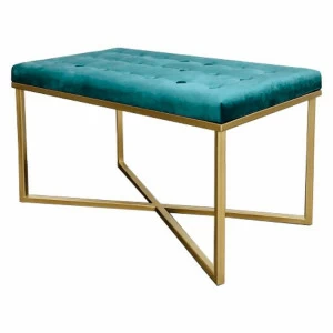 Банкетка бирюзовая на золотом основании FOR MISS ДИЗАЙНЕРСКИЕ 263973 Золото;бирюзовый