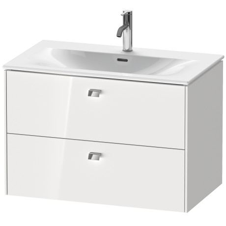 BR431200909 Brioso Тумбочка подвесная Светло-голубой матовый декор Duravit - Вид №2