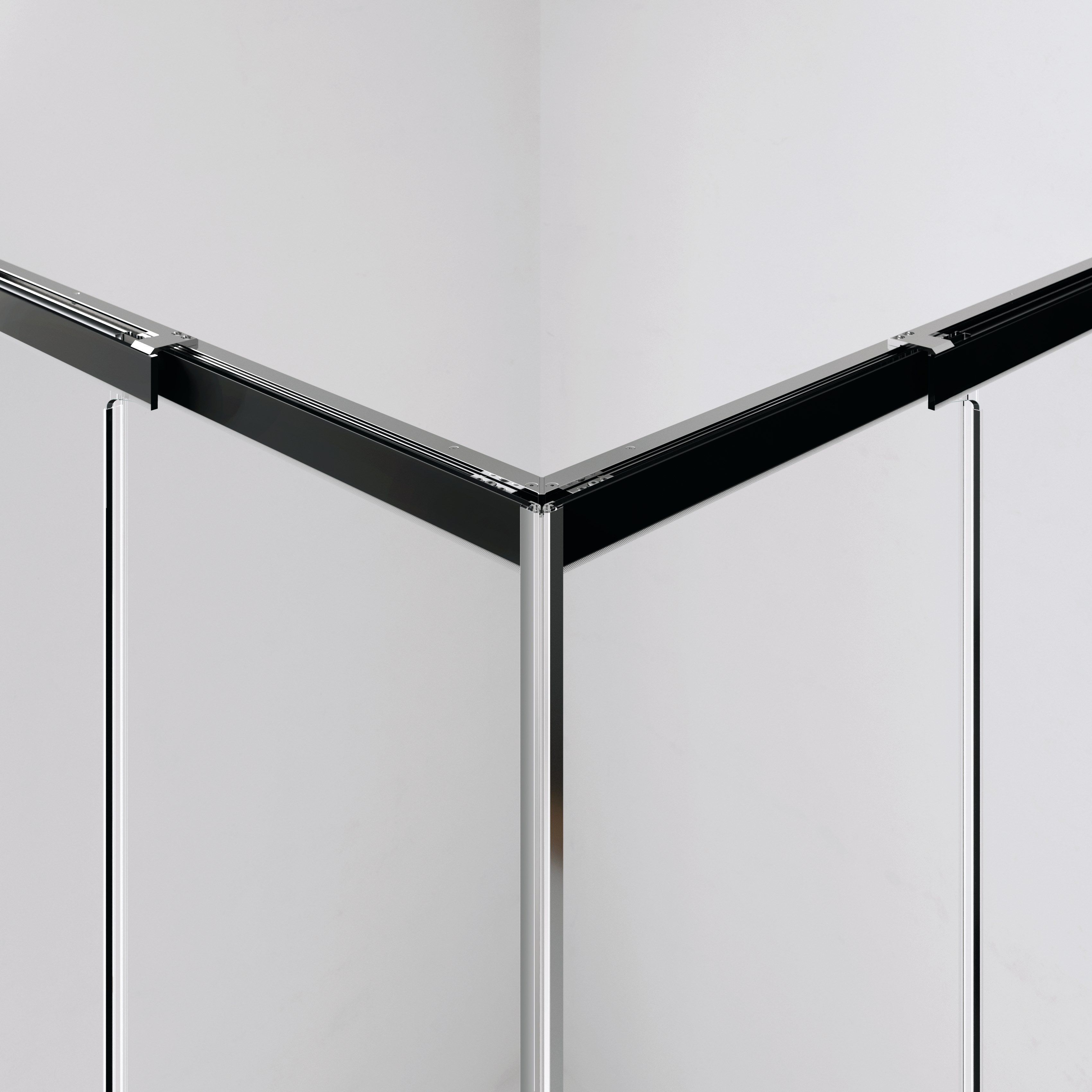 Алюминиевая и стеклянная душевая кабина с раздвижной дверью DUKA вода 5000 ARCH-00071644 - Вид №22