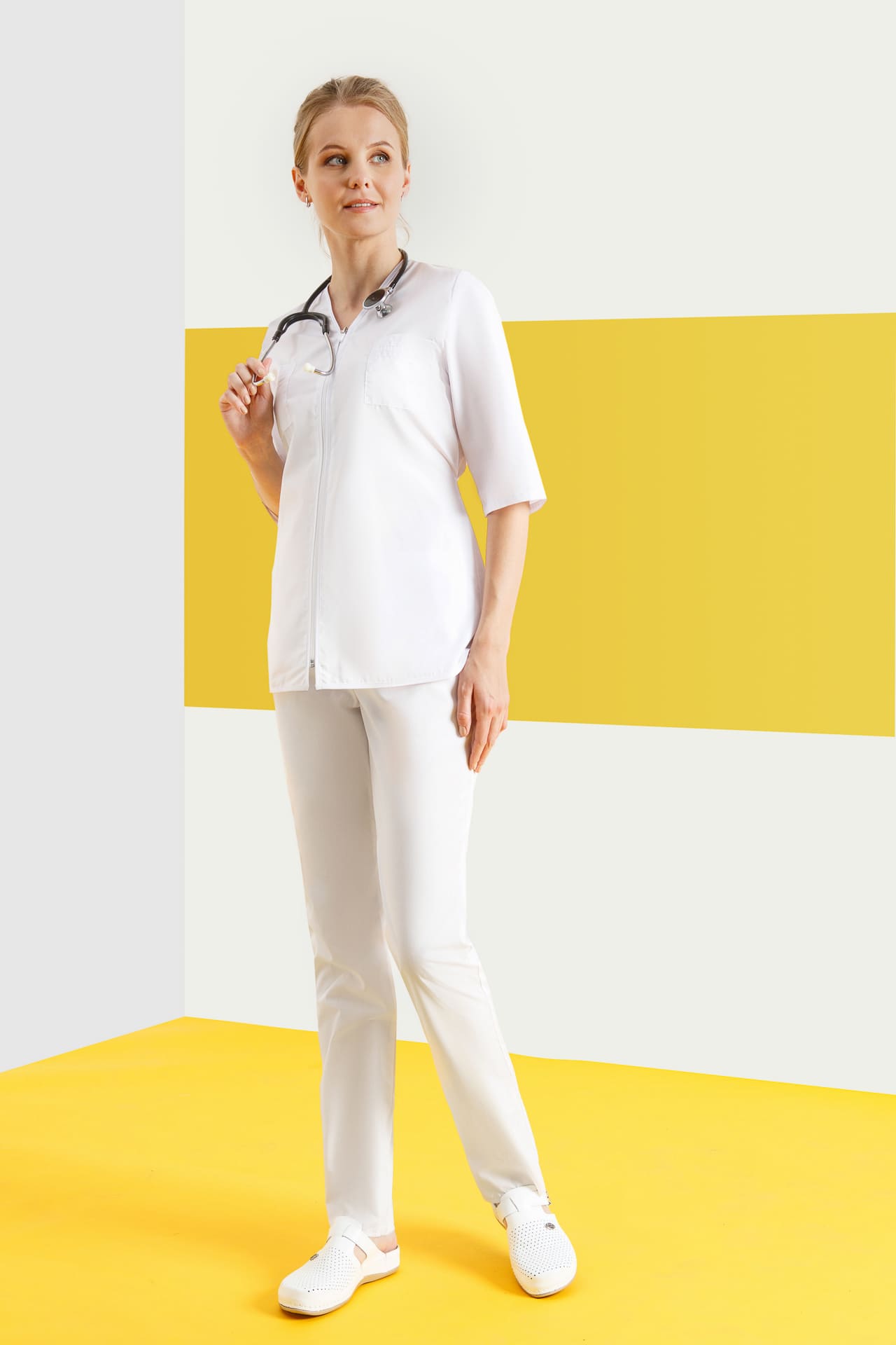 66192 Куртка "Сервис" белая  Медицинская одежда  размер 48/158-164 Спецодежда  - Вид №5