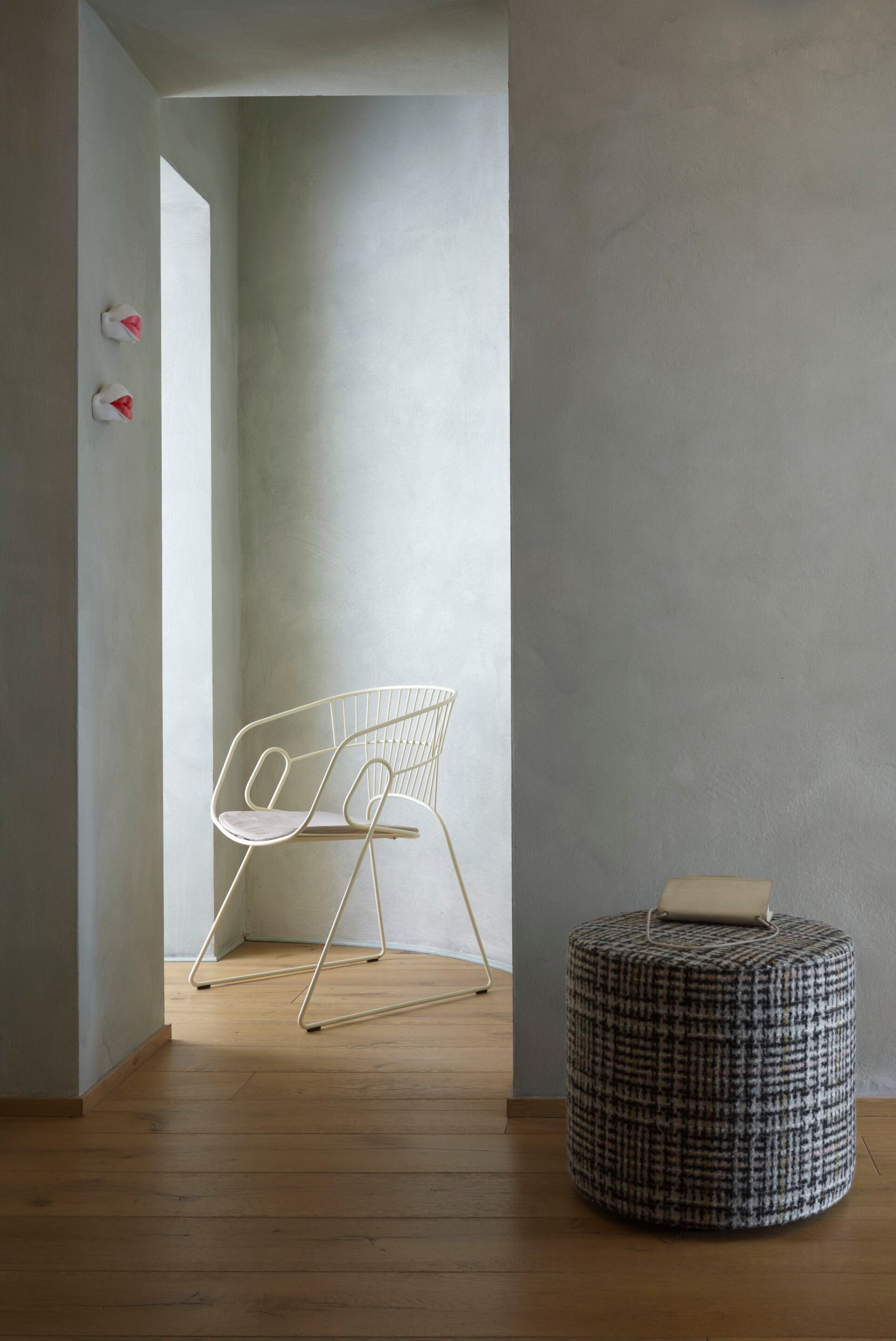 Стальной стул с подушкой сиденья SITIA JAPAN ARCH-00051016 - Вид №7