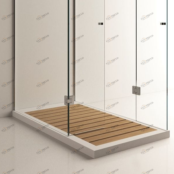 Moma Design Душевой поддон 800х1800 One Shower Wood белый/дерево OSHW0311818