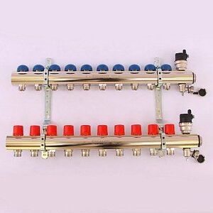 Колл. группа EMMETI TOPWAY 1"xМ 24 х19 10 выходов с термостатическими вентилями
