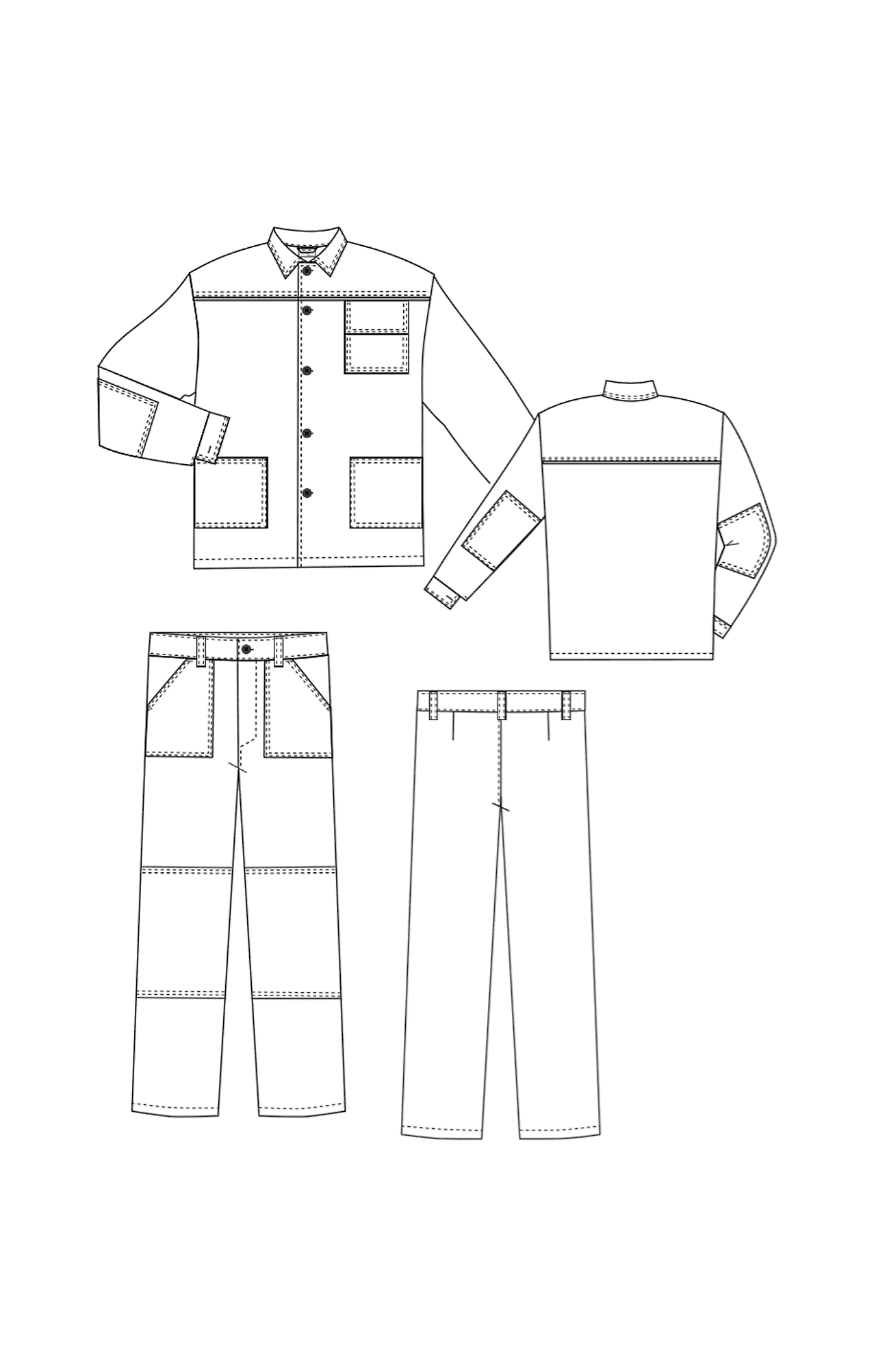 69257 Костюм ЛИМИТ темно-синий  Летняя спецодежда  размер 60-62/170-176  - Вид №6