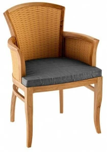 ASTELLO Садовое кресло из тикового дерева Deco с подлокотниками Tournesol Ts.sf1.s1