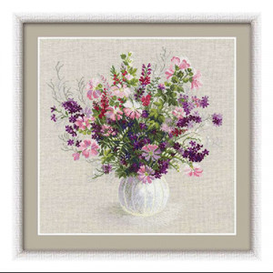 1010 Набор для вышивания Летний букет 48 х 48 см RIOLIS Сотвори Сама