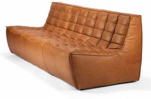 Ethnicraft 3-х местный кожаный диван N701 20084