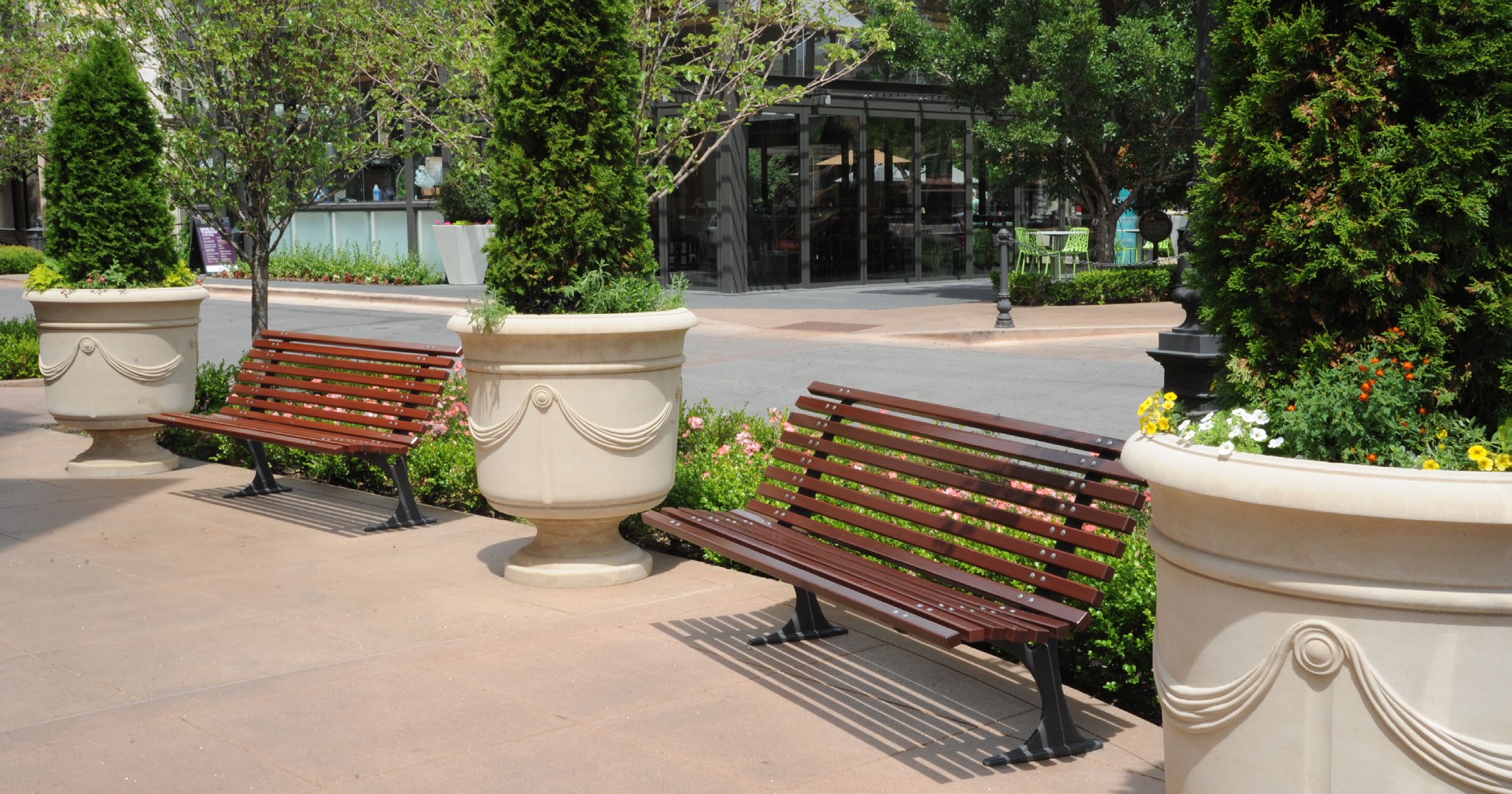 Деревянная скамья со спинкой Neri Gilia ARCH-00100315 - Вид №1