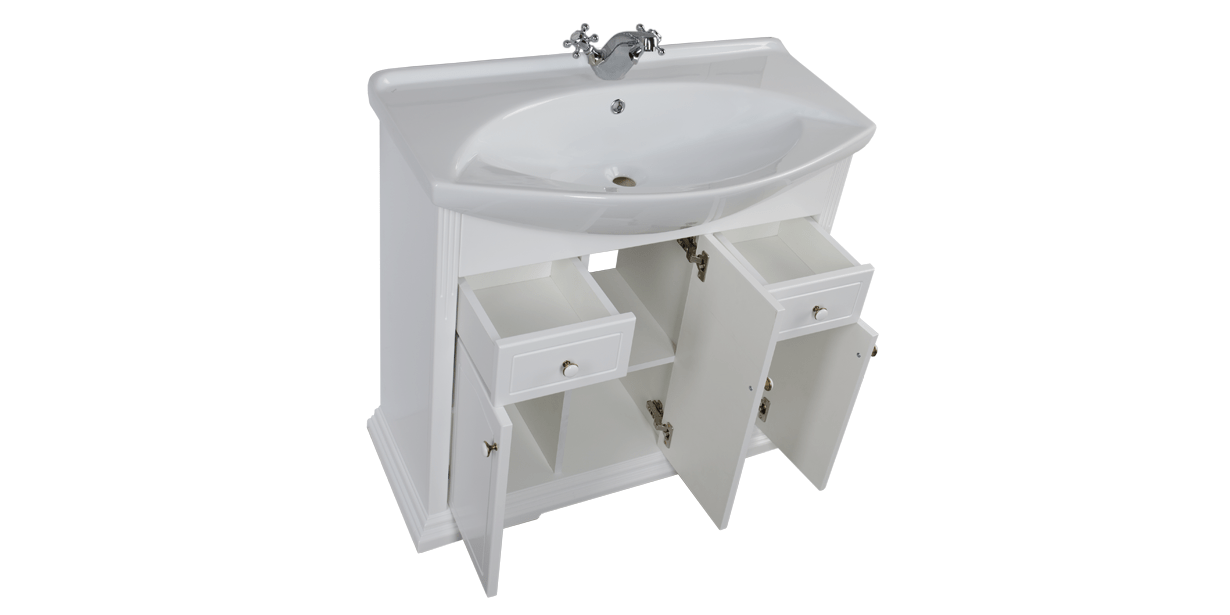 Комплект мебели Aquanet Лагуна 85 белый 00175445 - Вид №4