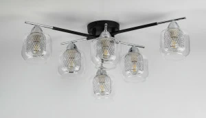Потолочная люстра Rivoli Multistrato 3024-306 RIVOLI MULTISTRATO 336924 Хром;прозрачный