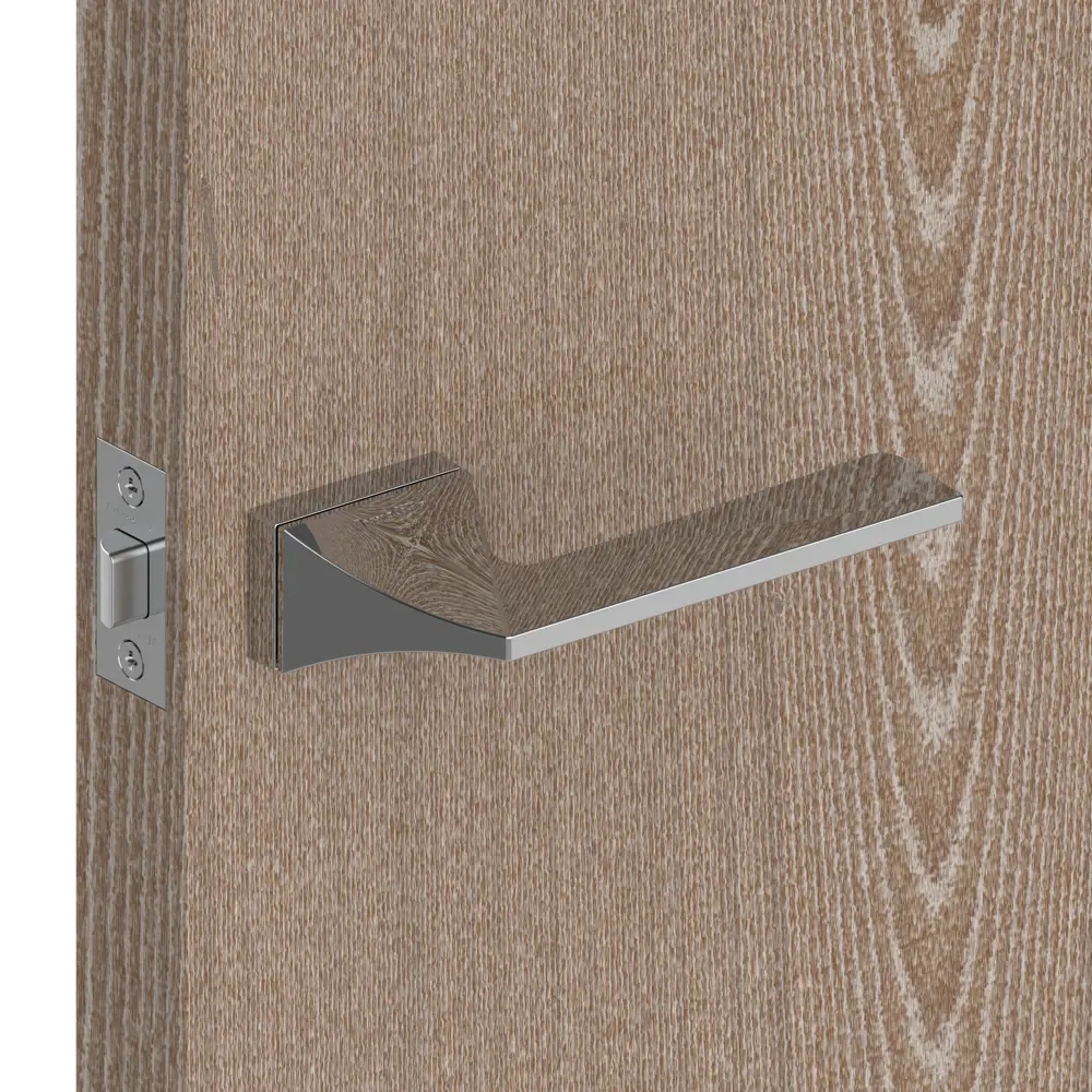 Ручка дверная Armadillo Iron UCS без запирания ЦАМ гальваническое покрытие цвет хром STLM-2207861 - Вид №5