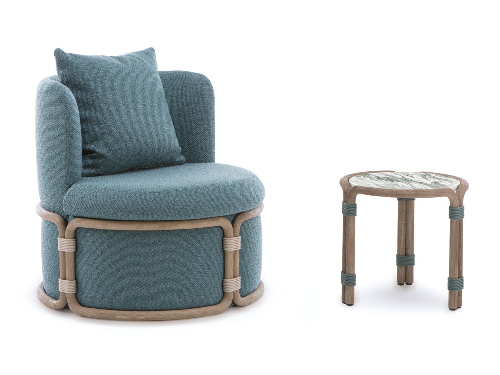 Ткань сад стул Ethimo Rotin ARCH-00107998 - Вид №9