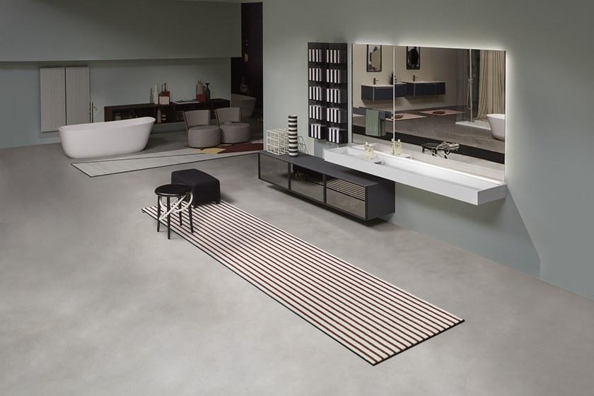 Antonio Lupi Design Коврик для ванной в полоску прямоугольной формы Geometrie volanti Antoniolupi sun-id-1509990 - Вид №7