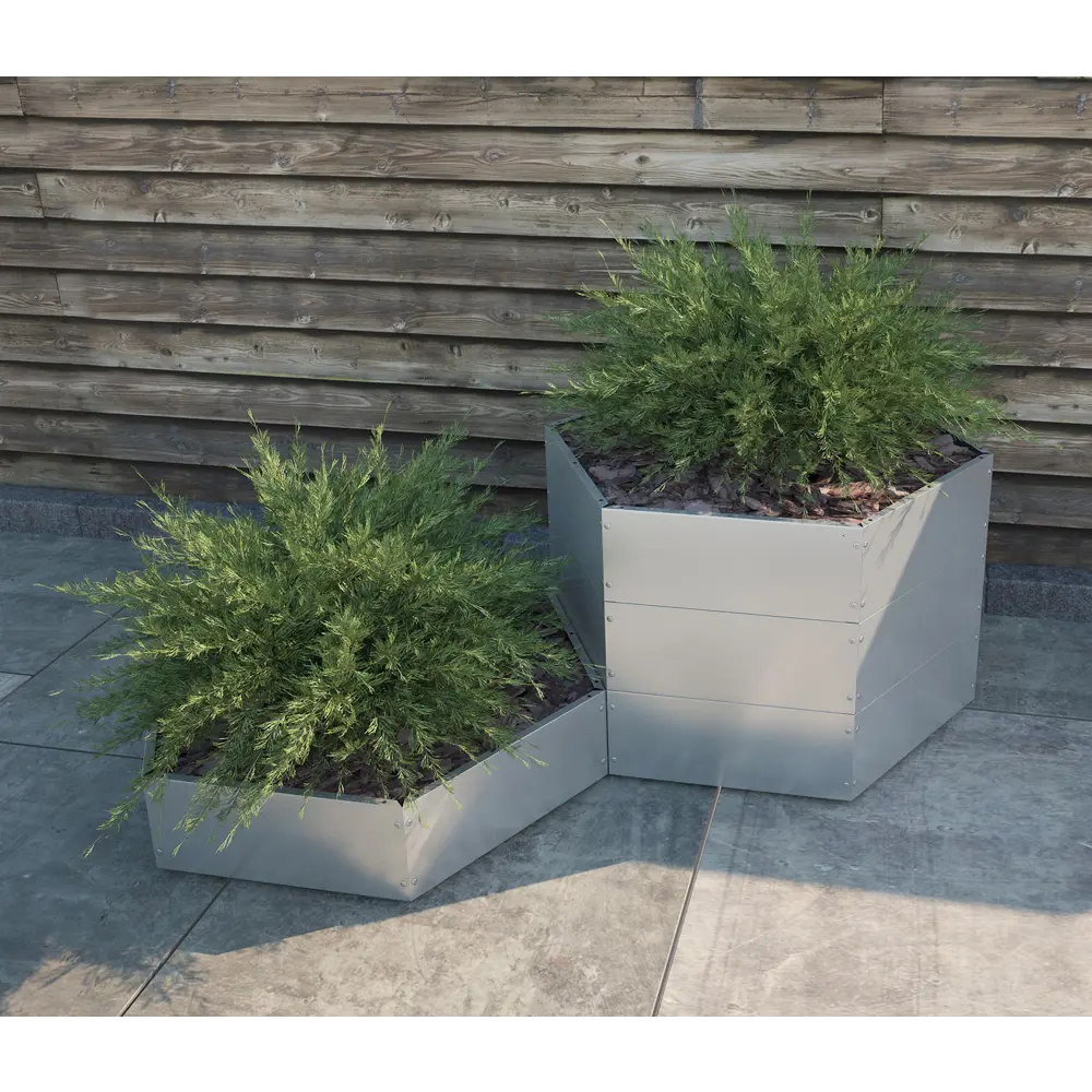 Santreyd Шестигранная клумба для цветов и растений с защитным ограждением 84521575 STLM-0962995 - Вид №1